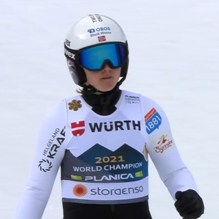 Combinata Nordica - Mondiali – Westvold Hansen davanti dopo il segmento di salto. Sieff 5ª