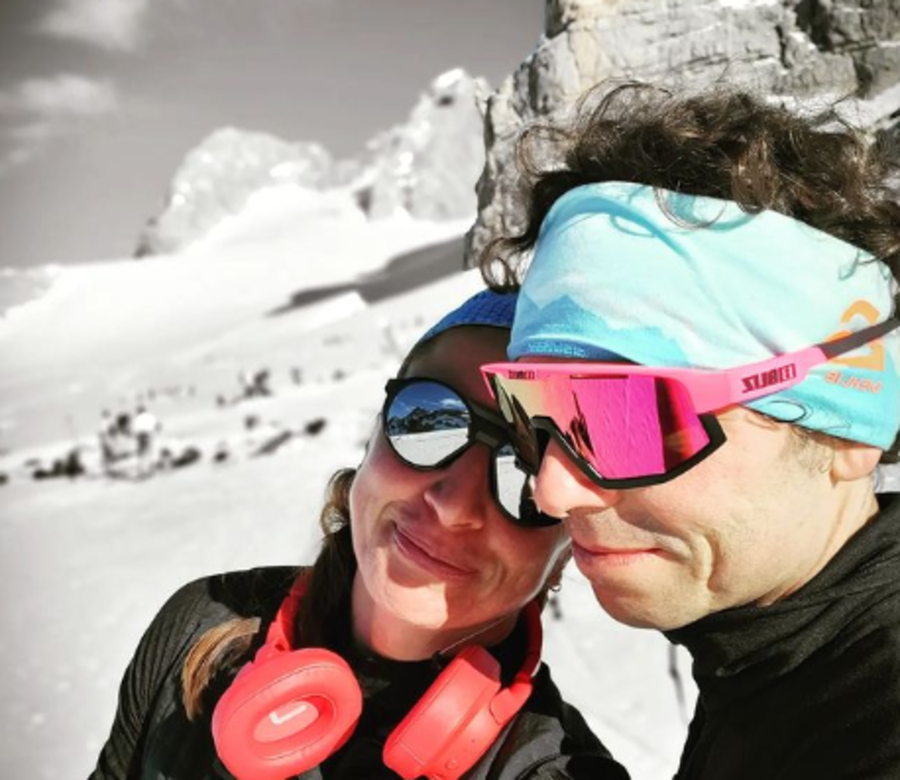 Justyna Kowalczyk e il marito Kacper Tekieli (foto: Instagram)