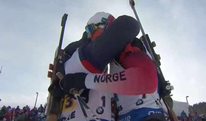 Biathlon - La Norvegia stravince la staffetta maschile di Canmore