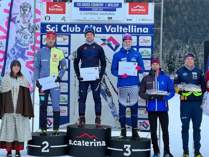 Sci di fondo - OPA Cup Junior, Martino Carollo trionfa nella sprint di Santa Caterina Valfurva. Quarto Aksel Artusi