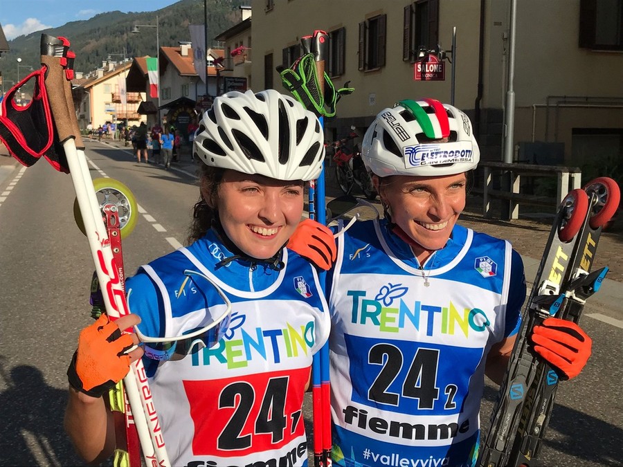 Mondiali Skiroll - Le dichiarazioni di Elisa Sordello ed Elisa Brocard dopo l'argento nella Team Sprint