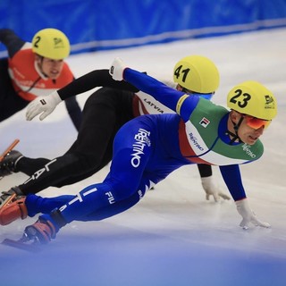 Short Track - Coppa del Mondo ad Almaty: staffetta azzurra maschile domani in finale. Peccato per Pietro Sighel: doppia caduta in due finali
