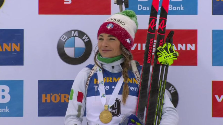 Biathlon - La gioia di Dorothea Wierer dopo il suo primo oro mondiale: &quot;È stato fantastico&quot;