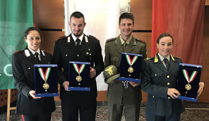 Il CONI ha premiato il biathlon italiano: Wierer e Windisch hanno ricevuto il collare d'oro, a Curtaz la palma d'oro