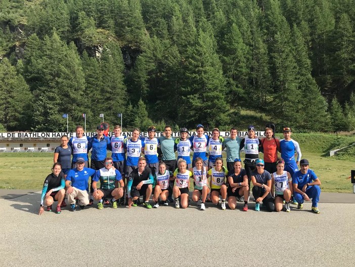 Biathlon - A Bessans la nazionale italiana Juniores e Giovani ha gareggiato con Martin Fourcade