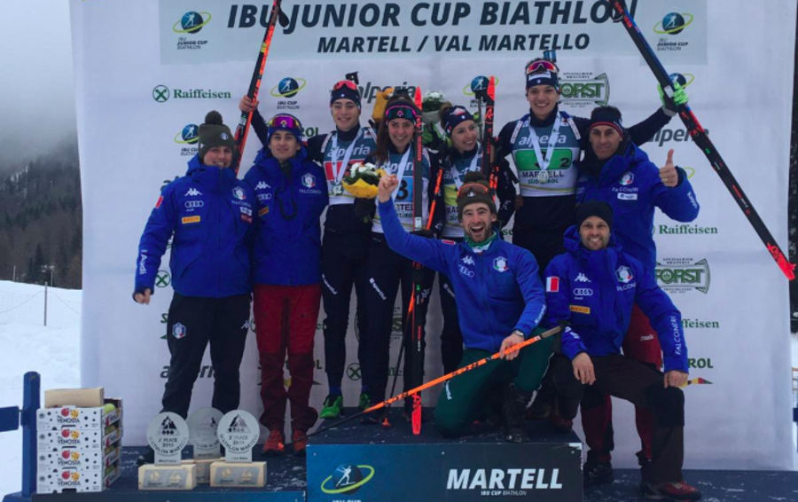 Biathlon - Bionaz, Giacomel, Comola e Trabucchi: le parole del quartetto azzurro dopo il 2° posto in Val Martello