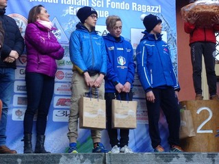 Giole Gaglia, Gioele Arado, Mattia Zen: 4°-6° classificato dell'individuale