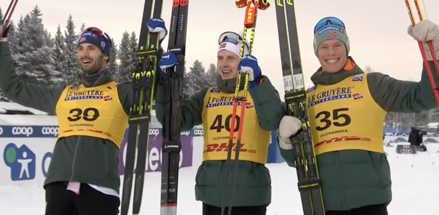 Sci di Fondo - Trenini e dominio norvegese: è tripletta a Lillehammer, vince Krüger