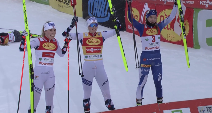 Combinata Nordica - Westvold Hansen domina la mass start di Otepää. Gianmoena migliore delle azzurre