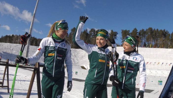 Biathlon - &quot;Ciao Irene&quot;; Carrara, Comola e Runggaldier salutano Irene Lardschneider dopo il suo ritiro