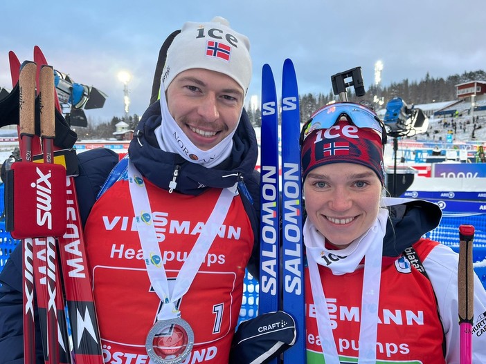 Biathlon - Le dichiarazioni di Juni Arnekleiv e Sturla Holm Lægreid al termine della Single Mixed