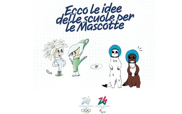 Olimpiadi Milano Cortina 2026 - Le scuole italiane disegnano le mascotte