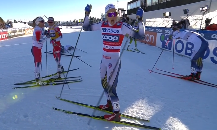 Stina Nilsson vince la Sprint di Falun e si avvicina alla coppetta di specialità