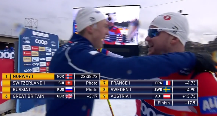 Fondo, doppietta Norvegia nella Team Sprint maschile di Dresda, Italia decima