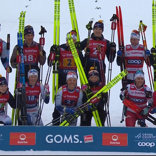 Sci di fondo - La Svezia piazza la doppietta nella staffetta mista di Goms. Svahn dominante, la Norvegia è 3ª. Solo 10ª l'Italia