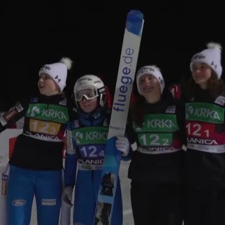 Salto con gli Sci - Mondiali Junior: la Slovenia padrona di casa domina la prova a squadre femminile. Italia 6a.