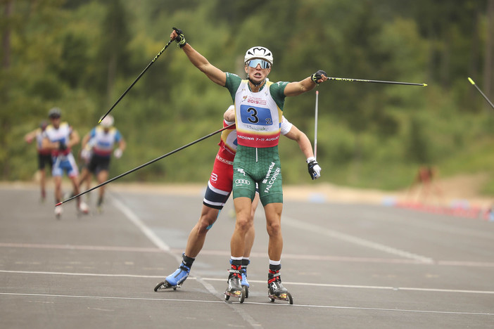 Skiroll - Francesco Becchis festeggia l'oro mondiale: &quot;Al termine della gara quasi non ci credevo&quot;