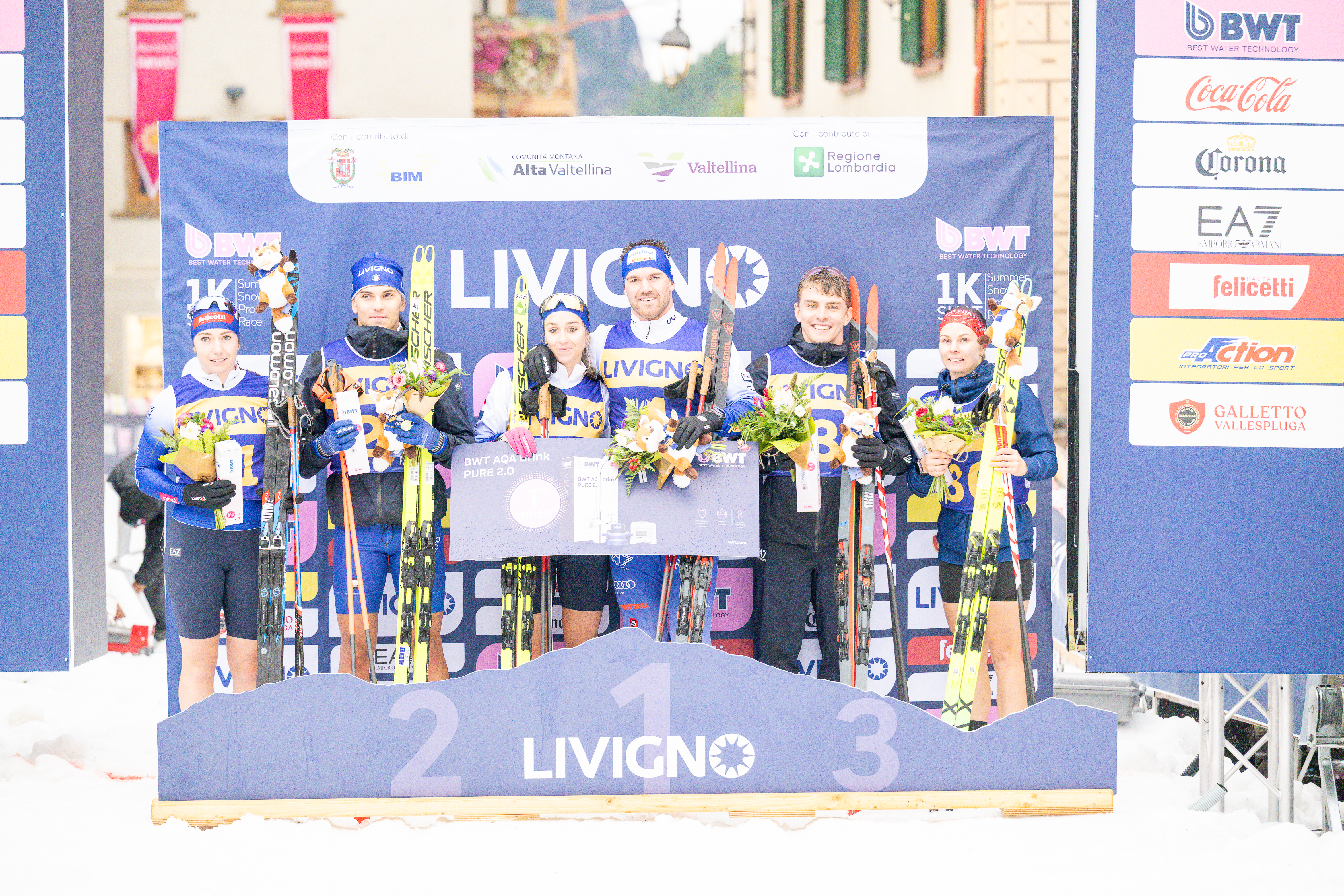 Nel BWT 1K Shot di Livigno Hellweger e De Martin Pinter si impongono sulla prima neve dell’anno