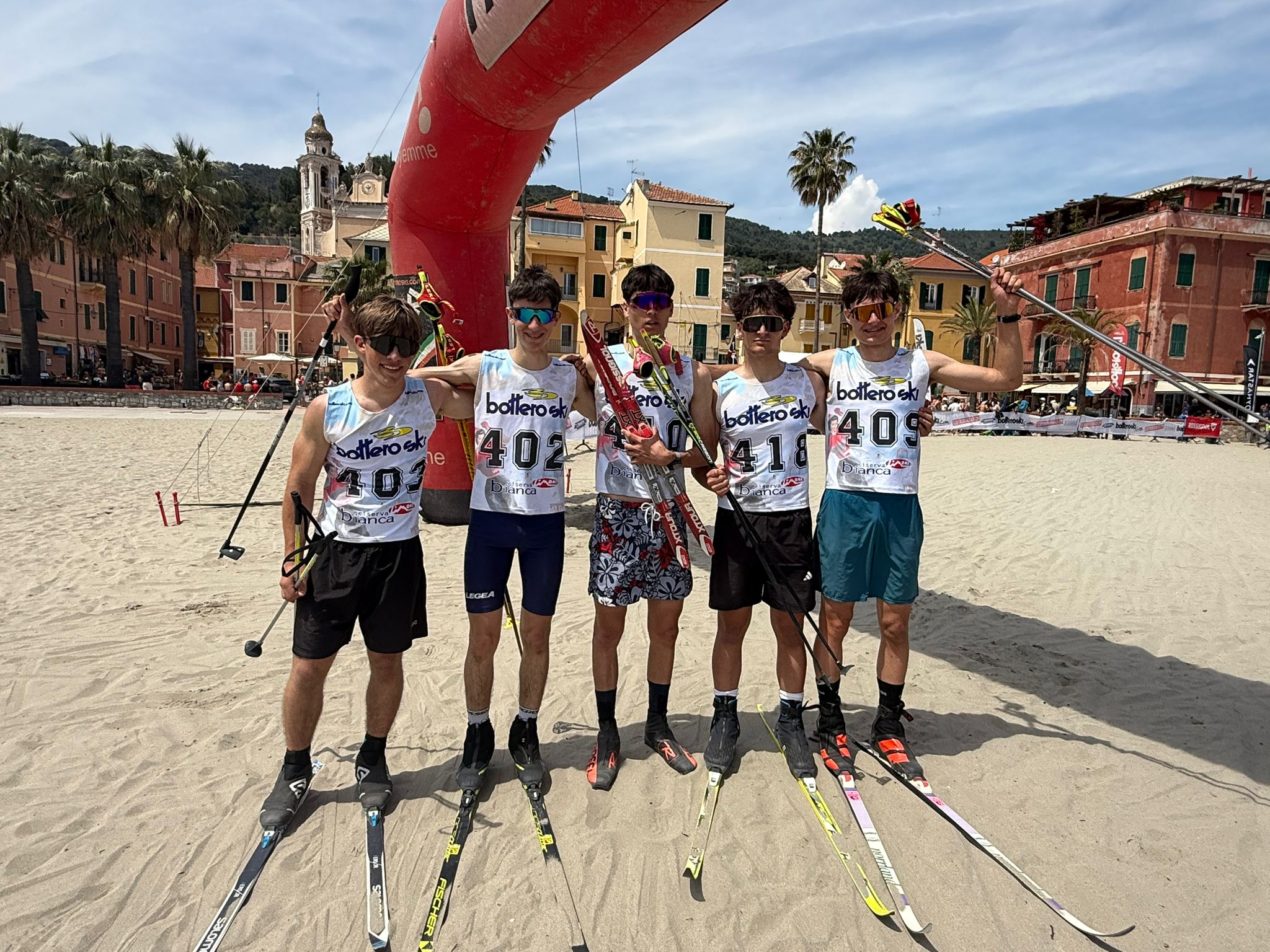 Sci di Fondo on the beach
