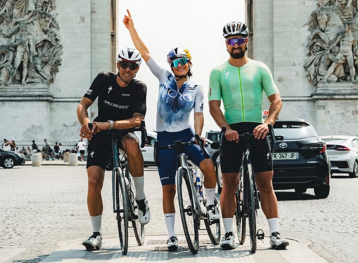 Dorothea Wierer a Parigi con Daniel Oss e Peter Sagan