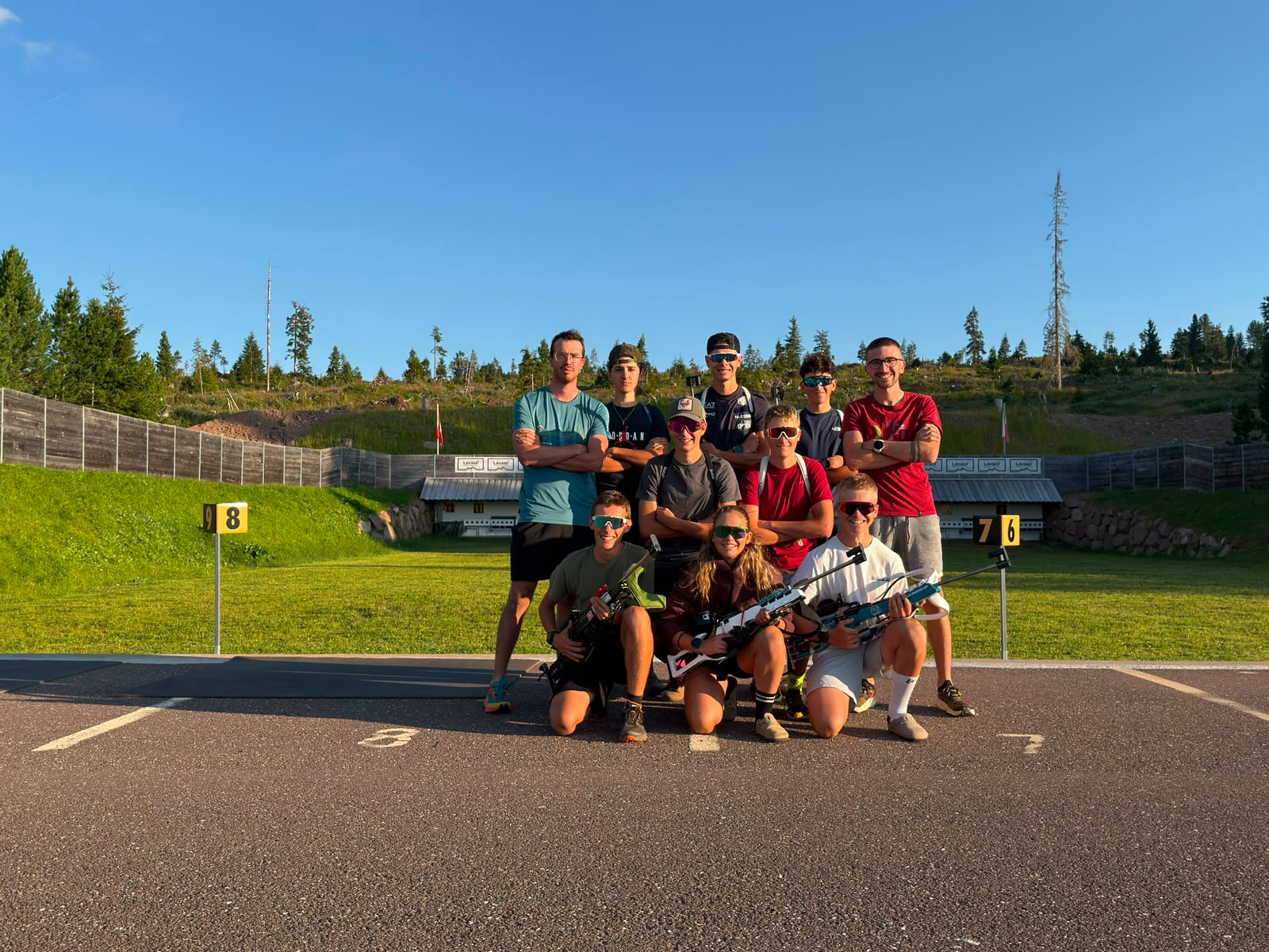 Gruppo Atleti Biathlon Val di fiemme